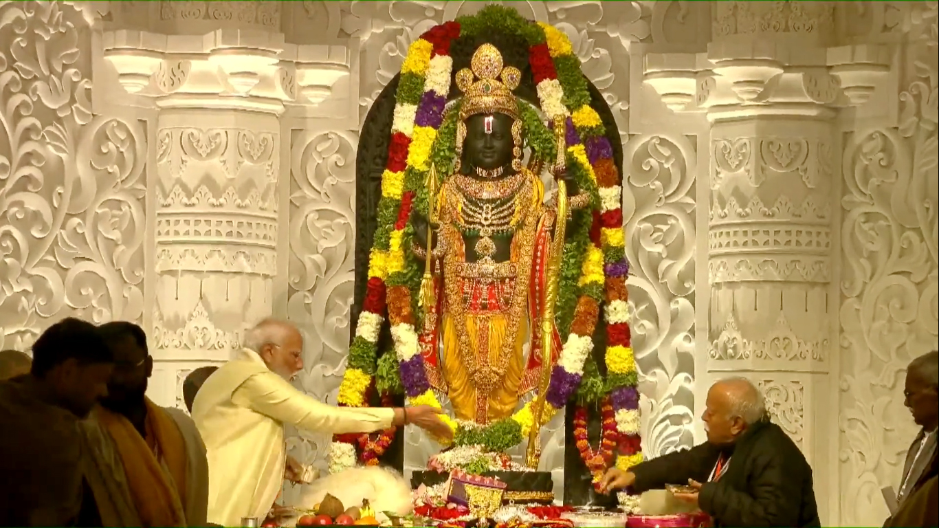 रामदूत मा. प्रधानमंत्री श्री नरेन्द्र मोदी जी द्वारा हमारे प्रियतम प्रभु श्री राम लला की प्राण प्रतिष्ठा